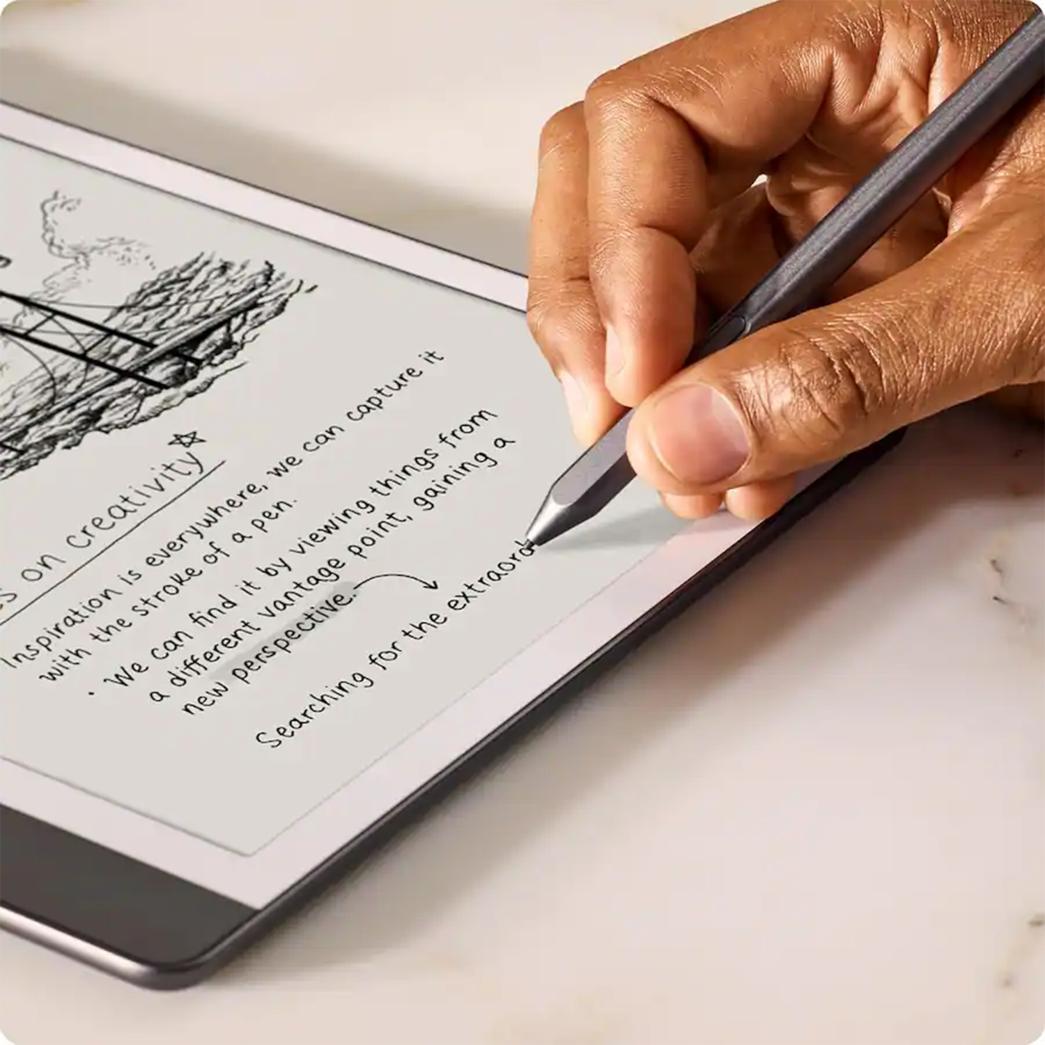 Exclusive E-Ink Notebook Stylus With Built-In Eraser, Precision Writing Digital Pen For 2022 & 2024 E-Reader Tablet Models